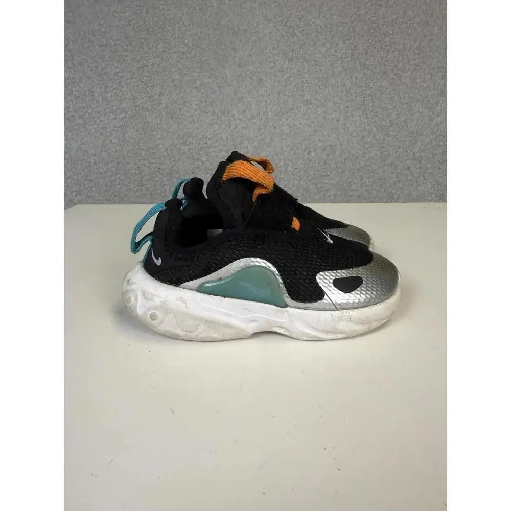 Nike React Presto Extreme Black-Laser Orange Youth Size 7C CD6884-004